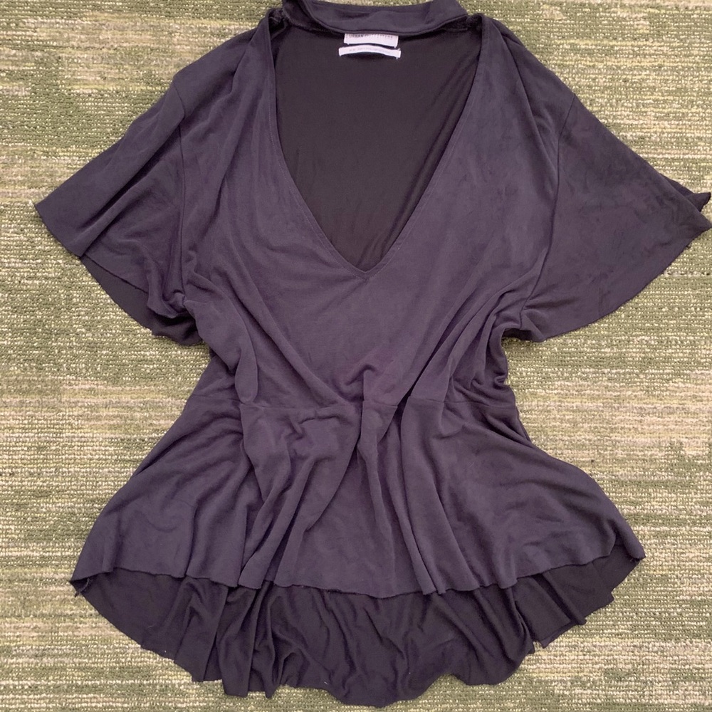 Urban Outfitters Black V Neck Shirt